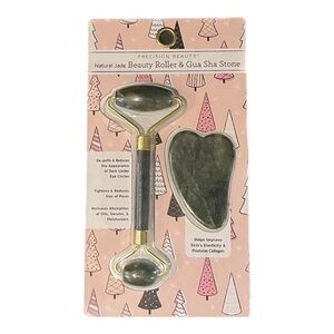 NEW IN BOX Precision Beauty Jade Roller and Gua Sha Set